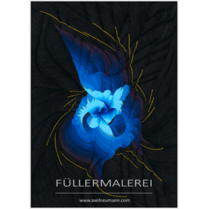 birth of blue Füllergemälde Axel Neumann