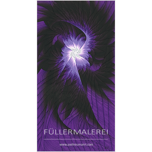 violettes Füllergemälde Axel Neumann