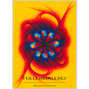 gelbes Mandala Füllergemälde Axel Neumann